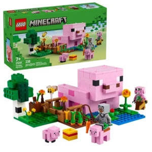 LEGO Minecraft The Baby Pig House Toy Figures and Building Playset 21268 - Picture 1 of 9