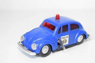 A79 1:35 PLASTICA LUCKY HONGKONG? 7601 VW VOLKSWAGEN BEETLE KAFER POLICE EXC. - Immagine 1 di 4