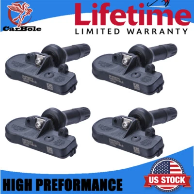 Juego de 4 sensores de monitoreo de presión de neumáticos TPMS para Chevy GMC 13586335,20923680 Foto 1 de 4