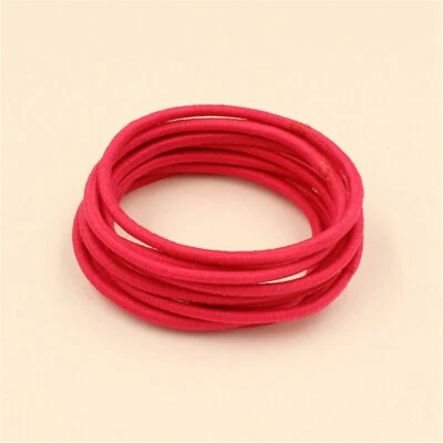 Corbatas elásticas de goma para el cabello 10 un. cuerda con soporte para cola de caballo para mujeres niñas niños Foto 1 de 4