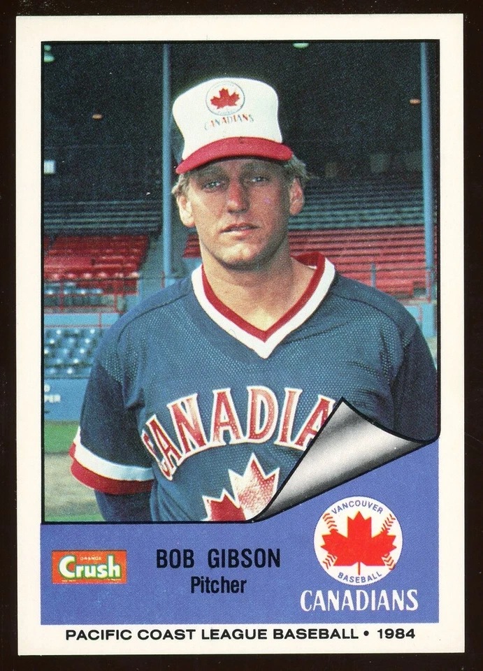 1984 Cramer Sports Vancouver Canadians BOB GIBSON RC BREWERS PHILADELPHIA PA - Image 1 of 1