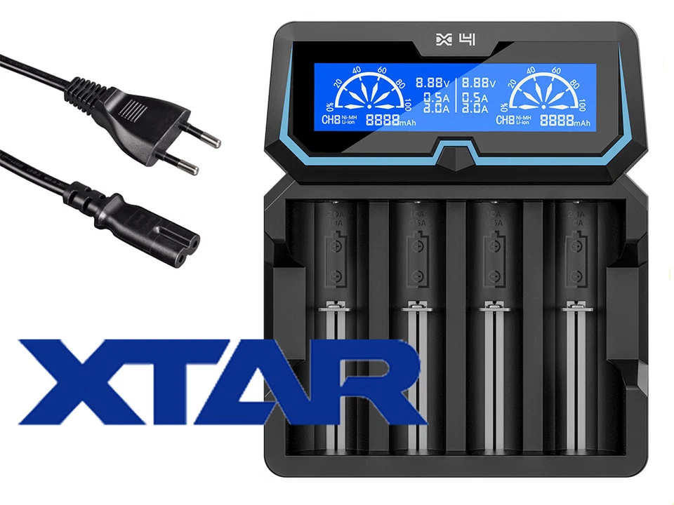 Xtar X4 – Vier-Schacht Ladegerät für Lithium Ionen und Ni/MH Akkus - Bild 1 von 1