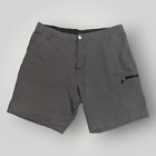 Trunks Cargo Shorts 36 Mens Poly Nylon GRAY Hiking Multifunctional Comfort Waist