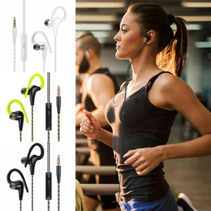 Écouteurs filaires de sport 3,5 mm légers avec micro enveloppant pour - Zdjęcie 1 z 14