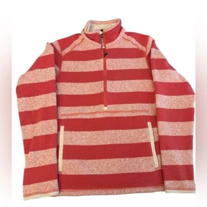 PATAGONIA Better Sweater Stripe Marsupial Half Zip Pullover Pink Women's Small - Imagen 1 de 10