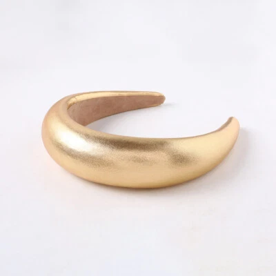 Women's Velvet Headband Padded Hairband Wide Sponge Hair Hoop Band Head Decor AU - Image 1 of 4