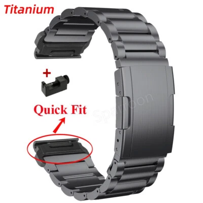 Pulseira de relógio de metal titânio 22/26 mm para Garmin Fenix 8 E 7X 7 6 6X Epix Pro - Imagem 1 de 4