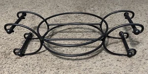 Longaberger Schmiedeeisen schwarz wandelbar Caddy Auflaufform Halter #71132 - Bild 1 von 6
