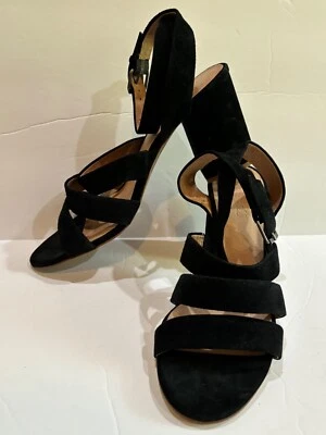 Sandalia Madewell Mujer Tacones Bloque Negra Gamuza María Talla 9 1/2 Foto 1 de 4