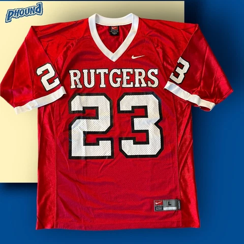 VTG Nike Rutgers Scarlet Knights Football Jersey L #23 Brian Leonard 2000s Cover
