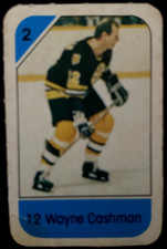 Rare Wayne CASHMAN 1982-83 Mini Card Post Cereal #2 Boston Bruins