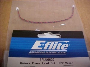 E-FLITE AIRPLANE PART - EFLU6632 = CAMERA POWER LEAD EXTENSION: FPV VAPOR - Picture 1 of 1