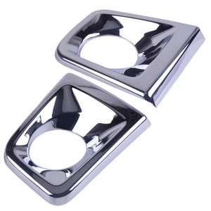 1 Pair Side Fog Light Bezel Cover Fit for Toyota Tacoma 2016-2019 Chrome ~