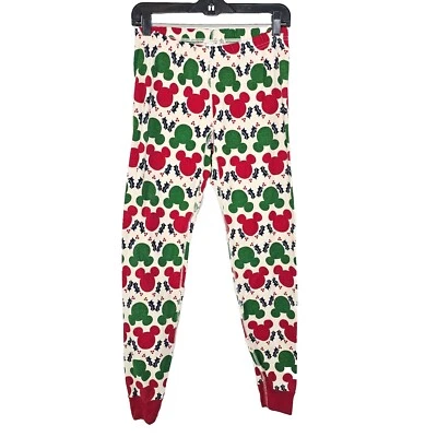 Hanna Andersson Disney Christmas PJ Leggings Size Small Bottoms Organic Cotton - Image 1 of 4