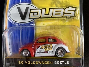 JADA TOYS V DUBS 2007 Wave 2 ‘59 VOLKSWAGEN BEETLE Brand New Rare Red/Black - Picture 1 of 5