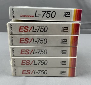 6 videocassette Sony L-750 BETA Dynamicron nuove sigillate NON VHS - Foto 1 di 4
