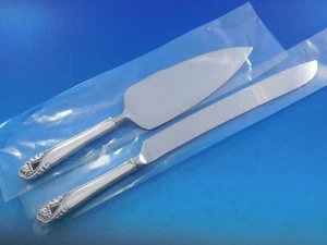 Spring Glory by International Sterling Silver Wedding Cake Set 2pc HHWS Custom - Picture 1 of 10