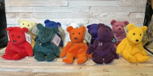 Lote de 10 Osos de Peluche Salvinos Bamm Beanos Jugadores de Béisbol Ripken McGwire Bonds - Imagen 1 de 5