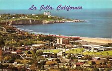 Postcard CA La Jolla Shores Beach and Tennis Club Birdseye View California