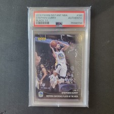 2016 Panini Instant Stephen Curry Black One of One 1/1