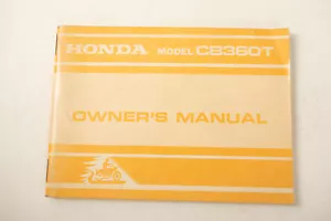 Honda Motorcycles CB360T Twin Owner's Manual (UB4-13/JSF6) 1974 1975 GUC Rare - Picture 1 of 13