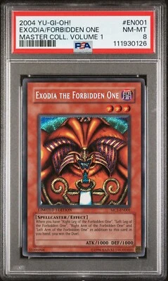 PSA MINT 8 2004 YU-GI-OH! MASTER COLLECTION VOLUME 1 #EN001 EXODIA/FORBIDDEN ONE - Image 1 of 2