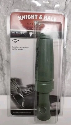 Knight & Hale Calls Big Talker Duck Call Green Polycarb Tone Board New - Image 1 of 4