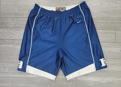 Vintage Nike Duke Shorts Mens L Blue Devils Blue Reversible Basketball Cover