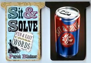 SIT & SOLVE CROSSWORDS 2 Small books by Blindauer & Gordon - New - Foto 1 di 1