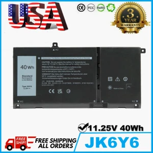 JK6Y6 Battery for Dell Inspiron 13 5301 5400 7300 2 in 1 Vostro 5300 5501 5401 - Picture 1 of 12