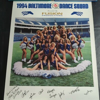 CFL Baltimore Stallions Colts 1994 Dance Squad Cheerleaders Team Photo Poster - Image 1 of 4