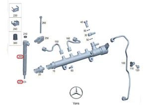 Original MERCEDES-BENZ A6510703187 Einspritzdüse Vito Mixto/Tourer/Kasten V-Klas - Bild 1 von 6