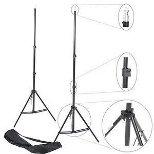 Kit 2x Cavalletto Stativo Professionale Foto Video DynaSun W803 220cm Flash Luci - Foto 1 di 1