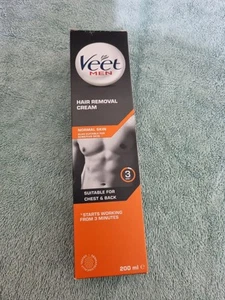 Veet For Men Hair Removal Cream Normal & Sensitive Skin Chest Back 200mL - Picture 1 of 1