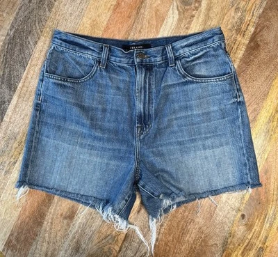 J Brand Denim Shorts Women’s Sz 31 Blue High Rise Distressed Cut-Off - Image 1 of 4