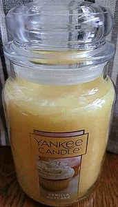 Yankee Candle VANILLA CUPCAKE 22oz Original Single Wick Large Jar Candle - Picture 1 of 4