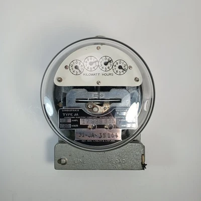 Medidor eléctrico monofásico tipo JA 15 amperios 120 voltios de SANGAMO Electric Co. Foto 1 de 4