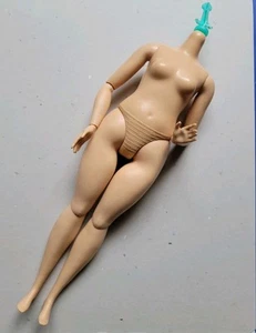 BARBIE NUDE CURVY BODY ONLY ARTICULATED JOINTED LIGHT SKIN REPLACEMENT OOAK DOLL - Picture 1 of 5