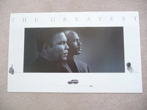 RARE NEW 1997 THE GREATEST MUHAMMAD ALI MICHAEL JORDAN POSTER 23x38 CHEVY PROMO - Picture 1 of 3