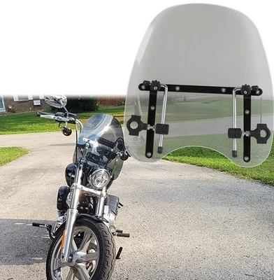 Parabrisas Para Yamaha V Star 1300 1100 950 650 Moto 18"x16" EE. UU. Foto 1 de 4