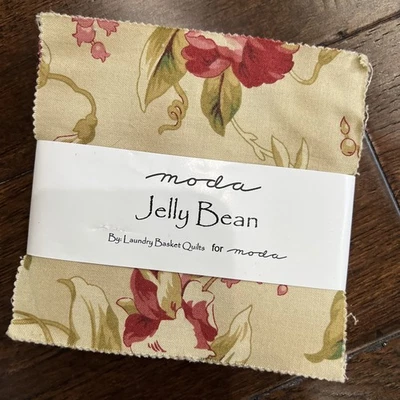 Rare MODA Jelly Bean By Laundry Basket Quilts 1 Charm Pack - Vintage - Image 1 of 4