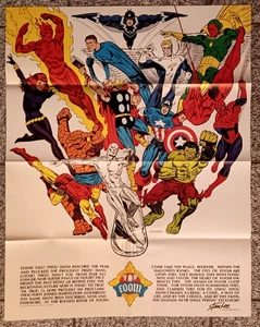 Kit de membresía FOOM PÓSTER Marvelmania 1973 Jim Steranko arte casi como nuevo - Imagen 1 de 4