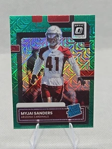 2022 Donruss Optic Rated Rookies Preview Green Myjai Sanders Rookie Arizona - Picture 1 of 4