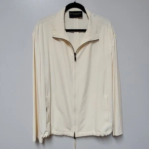 Donna Karan Signature Zip Front Silk blend Jacket Size M - Bild 1 von 9