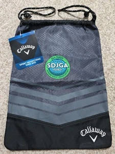 Maßgefertigter Callaway Sport Kordelzug Schuhbeutel mit SDJGA besticktem Patch *brandneu* - Bild 1 von 5