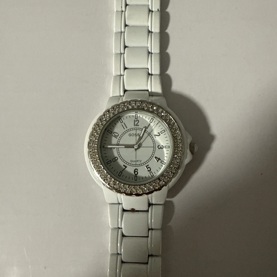 Reloj Pulsera Retro Cuarzo Chisme Blanco Foto 1 de 3