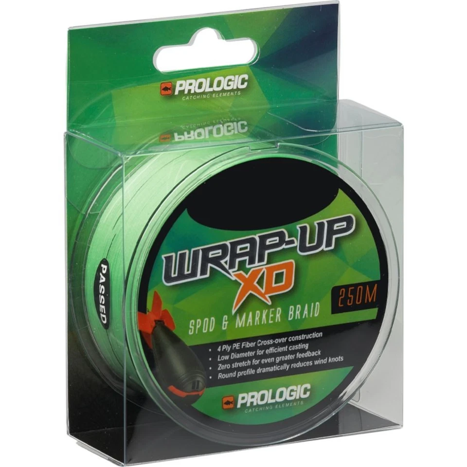 Prologic Wrap-Up XD Spod & Marker Braid Hi-Viz Green 250m 20lb 0.16mm - Image 1 of 1