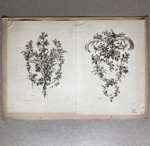 D'après Bachellier — éléments de décoration — eaux-fortes — Pierron — circa 1850 - Picture 1 of 4