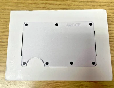 The Ridge Wallet 506 AL-MATTE WHITE: RFID-BLOCKING MONEY CLIP - Image 1 of 2