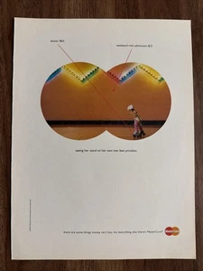 2003 Mastercard Print Ad Girl Roller Skating Some Things Money Can’t Buy - Picture 1 of 2